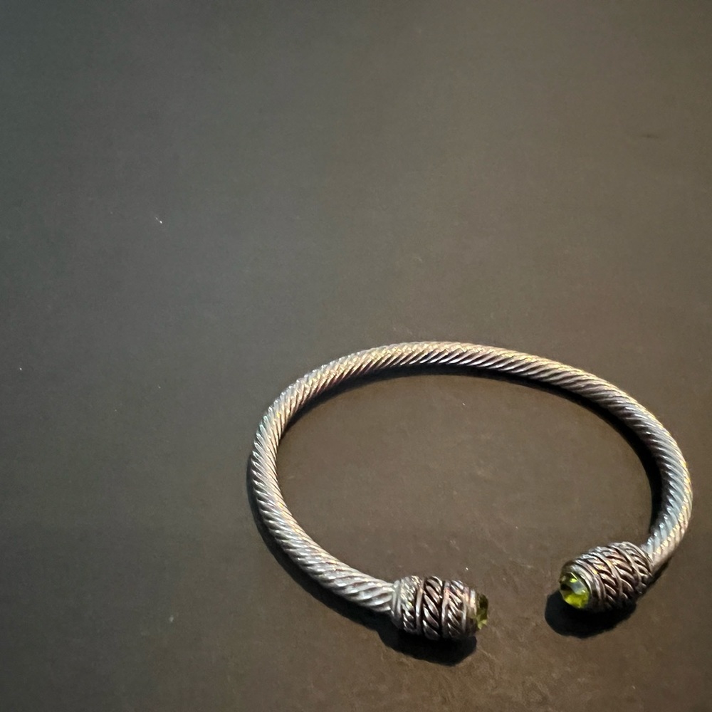 Silver mini bangle - Picture 2 of 2